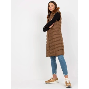Kamizelka damska RV KZ 008.00P brązowa - FPrice