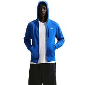 Bluza męska Nike Club BB FZ Hoodie niebieska FN3861 480 L