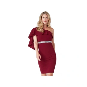 Damska sukienka z odkrytymi ramionami - DR1864 - Gemini