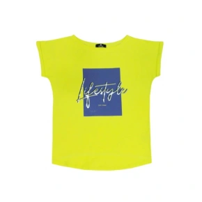 Koszulka damska LIFESTYLE nude green - Off Pink Koszulka damska LIFESTYLE nude green - Off Pink