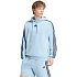 Bluza męska adidas Essentials 3-Stripes Fleece Hoodie błękitna KY4170 pánské