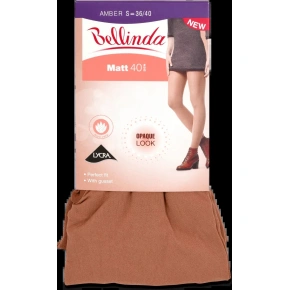 Rajstopy damskie MATT 40 DEN - BELLINDA - bursztynowe