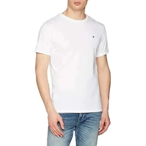 T-shirt męski z krótkim rękawem UM0UM00557-100 biały - Tommy Hilfiger