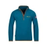 Bluza polarowa dziecięca  unisex Trollkids Kids Nordland Half Zip deep lagoon/cinnamon lekka i oddychająca niebieska  (707-178)
