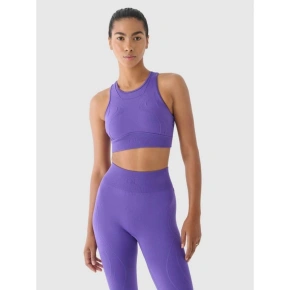 Biustonosz treningowy bezszwowy ze średnim wsparciem 4F x anna lewandowska 4F 4FALSAW24USBAF169-51S