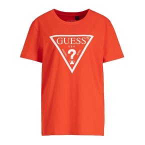 T-shirt męski U94M09JR00A-C303 pomarańczowy - Guess