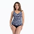 Vrchní díl tankin Malaika Top tankini 8474-1 marine-bílá - Anita Classix