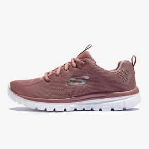 Buty sportowe damskie różowe Skechers Graceful Get Connected (12615-MVE) dámské