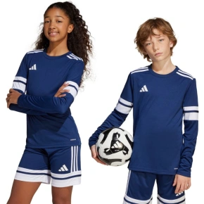 Koszulka dziecięca z długim rękawem adidas Squadra 25 granatowa JJ0049