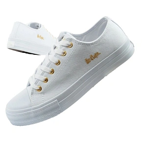 Lee Cooper buty sportowe damskie trampki modne białe wygodne dámské