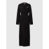 Długi szlafrok damski YI2022635 001 czarny - DKNY