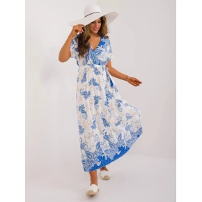 Sukienka damska DHJ SK 19276.10X Granatowy z białym - FPrice