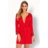 Elegancki szlafrok Omolarina czerwony - LivCo Corsetti