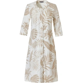 Damska koszula nocna frotte 70231-144-6 z beżowym nadrukiem - Pastunette