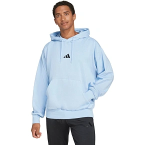 Bluza męska adidas Essentials Feelcozy Hoodie błękitna IN6064 pánské Bluza męska adidas Essentials Feelcozy Hoodie błękitna IN6064 pánské
