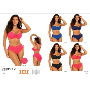 Damski dwuczęściowy strój kąpielowy S730TG7 2d Alicante 2 Raspberry - Self