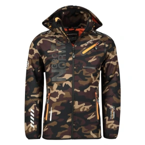 Kurtka Softshell Geographical Norway Royaute M WU1057H-GN-KAKI-ORANGE pánské