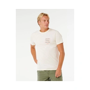 Koszulka męska RIP CURL Vaporcool Search 3 Stacks Tee biała Koszulka męska RIP CURL Vaporcool Search 3 Stacks Tee biała