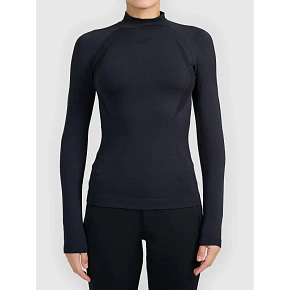 Bezszwowa bielizna narciarska, termoaktywna, z wykończeniem szybkoschnącym - longsleeve damskie 4F4FWAW26USEAF324-20S