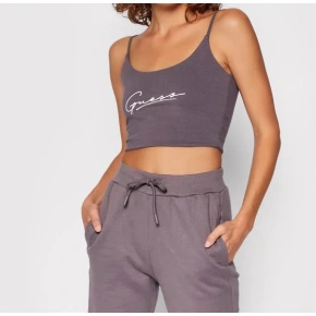Damski crop top O1BA10KASI1 - G9A6 - Szaro-fioletowy - Guess
