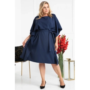 Sukienka damska plus size Rolanda granatowa - Karko