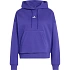 Bluza damska adidas Essentials Small Logo Feel Cozy Hoodie fioletowa KF8402