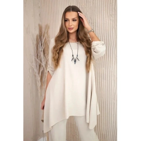 Komplet damski 1025A ciemny beż - Kesi