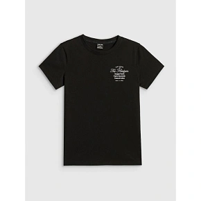 T-shirt regular z nadrukiem damski 4F 4FRSS26TTSHF4537-20S dámské