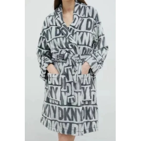 Szlafrok damski YI2222605F 031 szary - DKNY