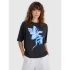 T-shirt oversize z nadrukiem damski  4F 4FRSS25TTSHF2747-20S