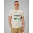 T-shirt regular z nadrukiem męski 4F 4FRAW25TTSHM3378-11S pánské
