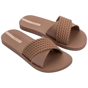 Ipanema buty klapki damskie Street II modne wygodne brązowe laczki dámské