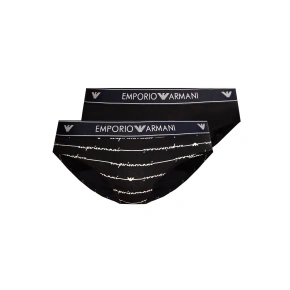 Majtki damskie 163334 1P219 03937 granatowe - 2 opakowania - Emporio Armani