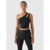 Crop top treningowy na jedno ramię 4F x anna lewandowska 4F 4FALSAW24TFSLF515-20S