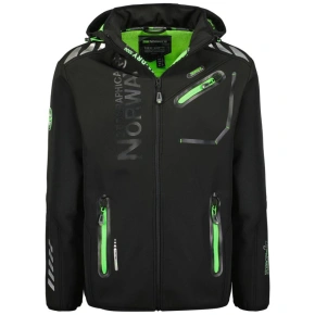 Kurtka softshell męska Geographical Norway ROYAUTE BLACK / GREEN DB MEN 068 BLACK / GREEN (WY8026H/GN-NOIR / VERT)
