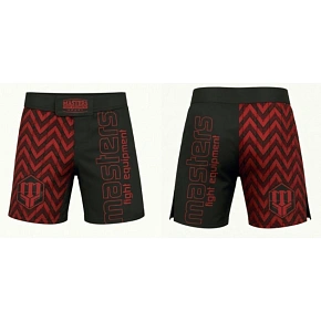Spodenki do MMA MASTERS PULSE SMMA-P czarno-czerwone