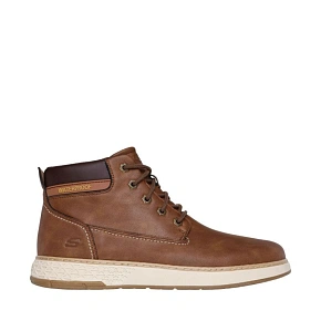 Buty męskie Skechers Garlan Deno brązowe 205235 BRN Buty męskie Skechers Garlan Deno brązowe 205235 BRN