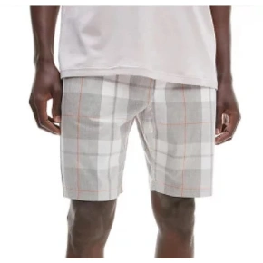 Męskie szorty do spania NM2179E 1MQ - szary/biały - Calvin Klein