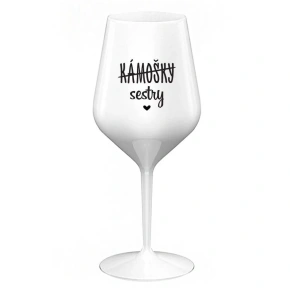 BUTELKI - SISTERS - biały nietłukący kieliszek do wina 470 ml