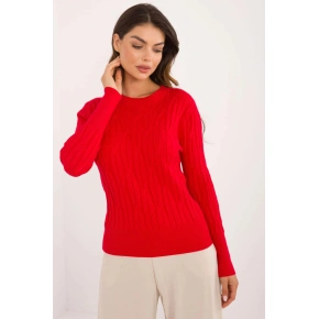 Sweter damski 2338-2.61 czerwony - FPrice