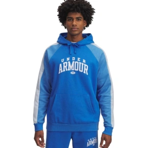 Bluza męska Under Armour Rival Fleece Colorblock Hoodie niebieska 6003958 402 pánské