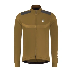 Rogelli koszulka dł. rękaw MONO brązowa 2XL