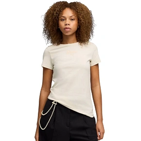 Koszulka damska Puma ESS Script Tee beżowa 691760 87 Koszulka damska Puma ESS Script Tee beżowa 691760 87