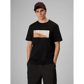 T-shirt regular z nadrukiem męski 4F 4FRSS26TTSHM4236-20S T-shirt regular z nadrukiem męski 4F 4FRSS26TTSHM4236-20S