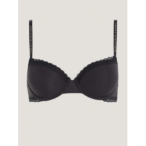 Damski biustonosz TONAL LACE DEMI-CUP BRA UW0UW04546 BDS Black - Tommy Hilfiger
