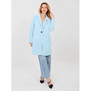 Dámský kabát IT EN FL8153 1.06 světle modrá - Rue Paris