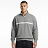 Bluza dresowa Calvin Klein Zip Fleece Hoodie Logo Tape Grey Heather - LZ04RE285G-P7E pánské
