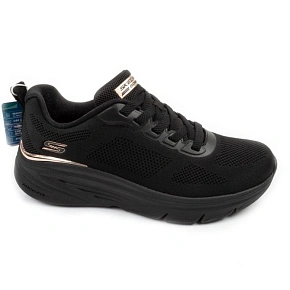 Skechers buty sportowe sneakersy damskie Bobs Arch Fit Elev8 czarne dámské