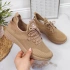 Buty sportowe NEWS W EVE268A beżowe