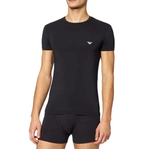 T-shirt męski 111035 1A537 - 00020 - Czarny - Emporio Armani
